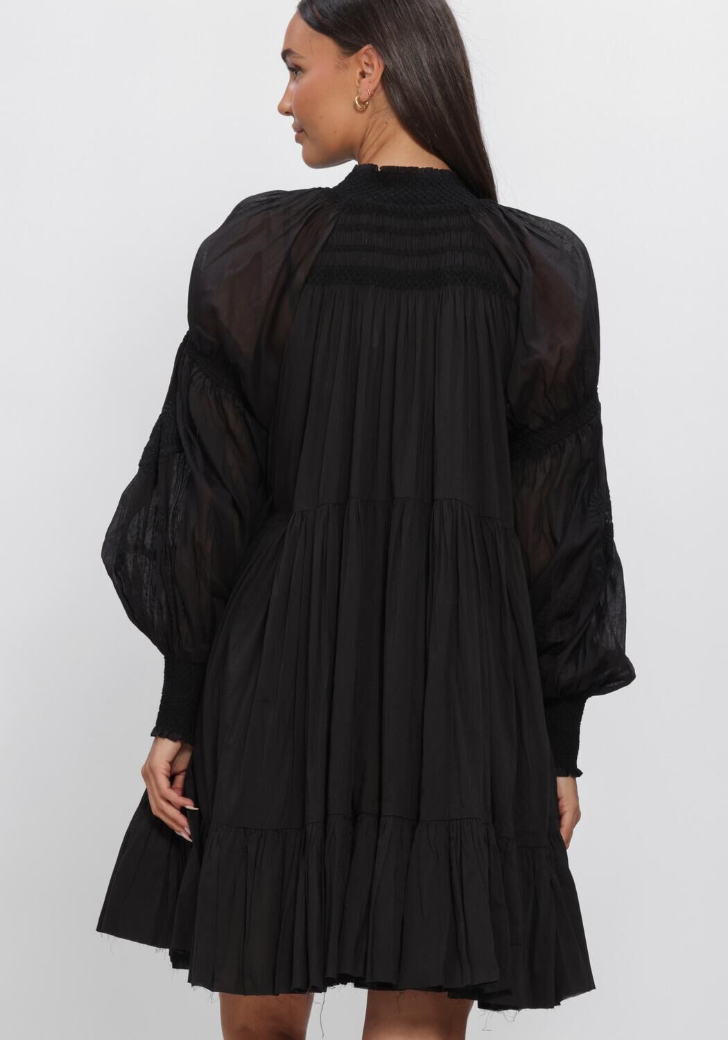 Zwarte MES DEMOISELLES Mini jurk LANGELIQUE - large