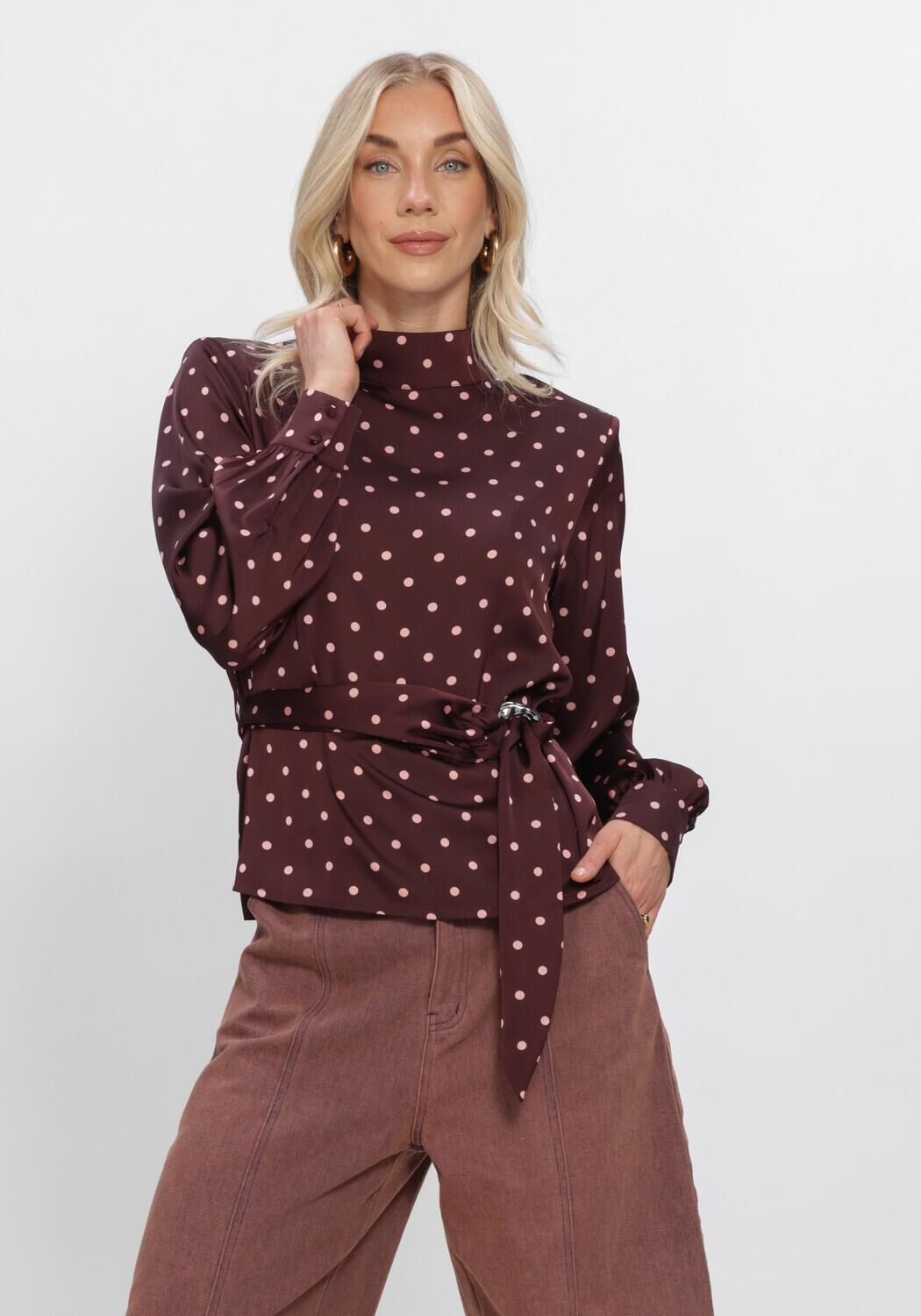 STUDIO AMAYA SELYA BLOUSE Blouses Bordeaux - large