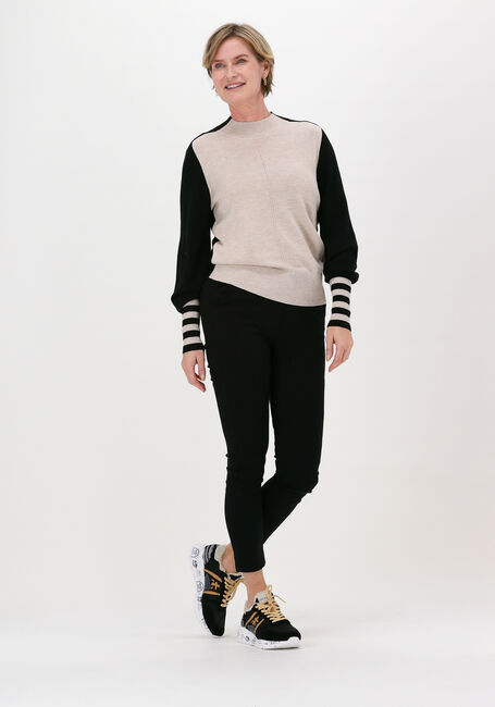 Witte SUMMUM Trui COLOURBLOCK SWEATER EXTRA FINE - large