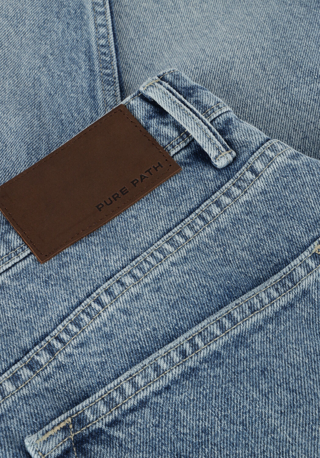 PURE PATH Straight leg jeans THE ERIC REGULAR FIT JEANS en bleu - large