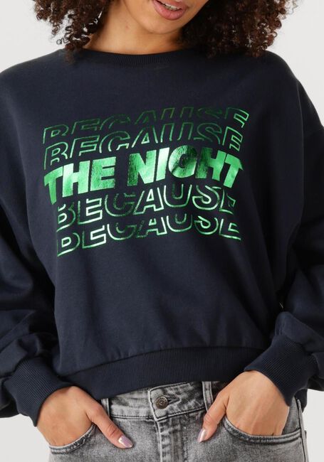 Donkerblauwe BY-BAR Sweater BIBI NIGHT SWEATERS - large