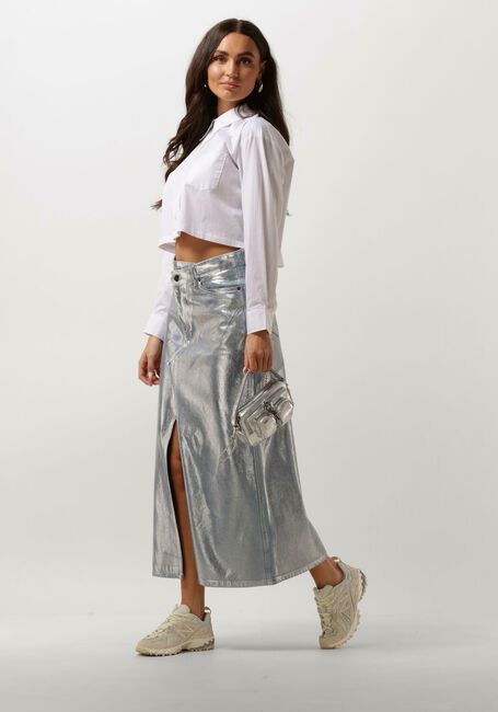 Witte CO'COUTURE  COTTON CRISP CROPPED SHIRT - large