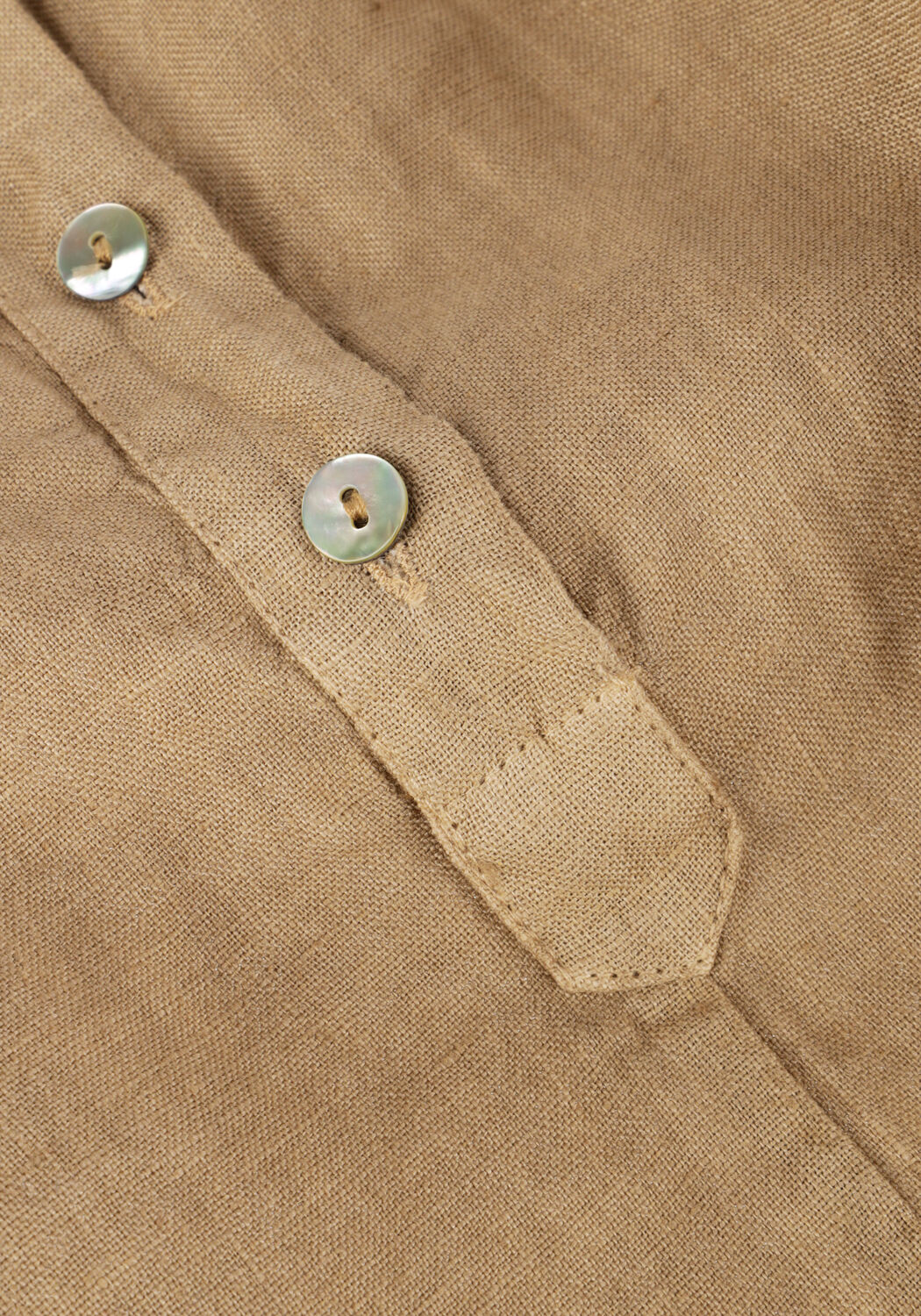 Khaki BY-BAR  AXEL LINNEN BLOUSE - large