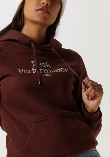 Bordeaux PEAK PERFORMANCE Trui W ORIGINAL HOOD - large