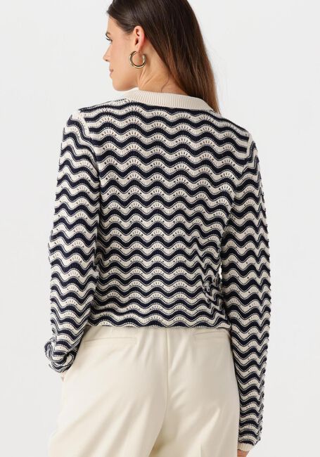 Blauwe FABIENNE CHAPOT Vest CARO CROCHET CARDIGAN LONG SLEEVE - large