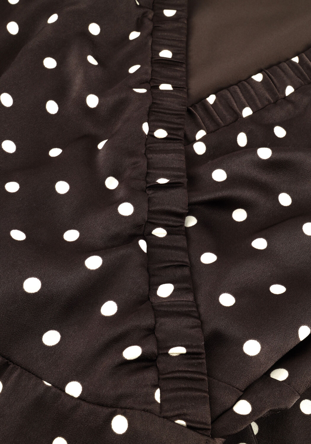 NEO NOIR Robe midi MALINGA DOT DRESS en marron - large