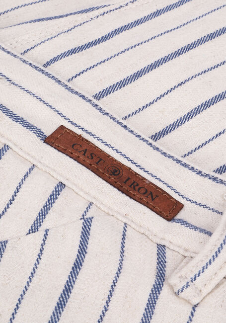 CAST IRON Chino CUDA RELAXED TAPERED YARN DYED STRIPE Blanc - large