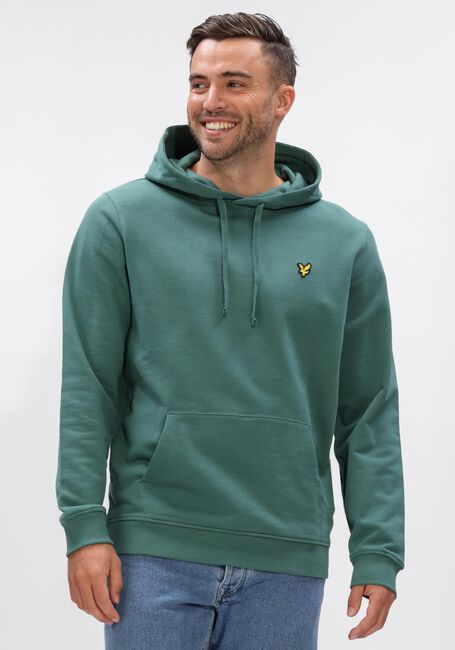 Groene LYLE & SCOTT Sweater PULLOVER HOODIE - large