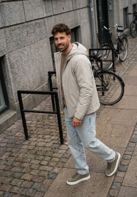 WOODBIRD Pull WBCANE HOME CREW en beige - large