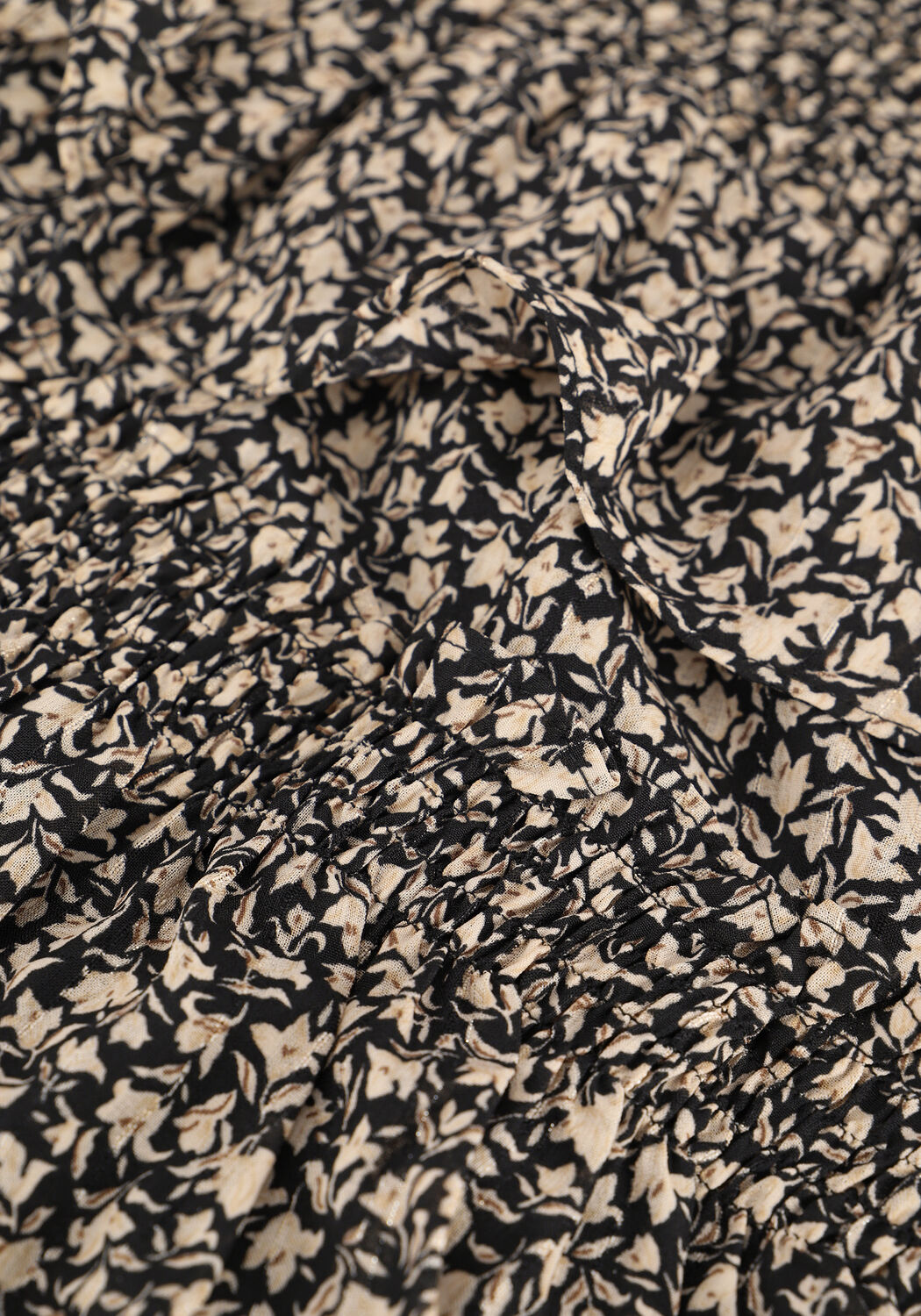 Zwarte CO'COUTURE Minirok BREEZE FLOWER SMOCK SKIRT - large