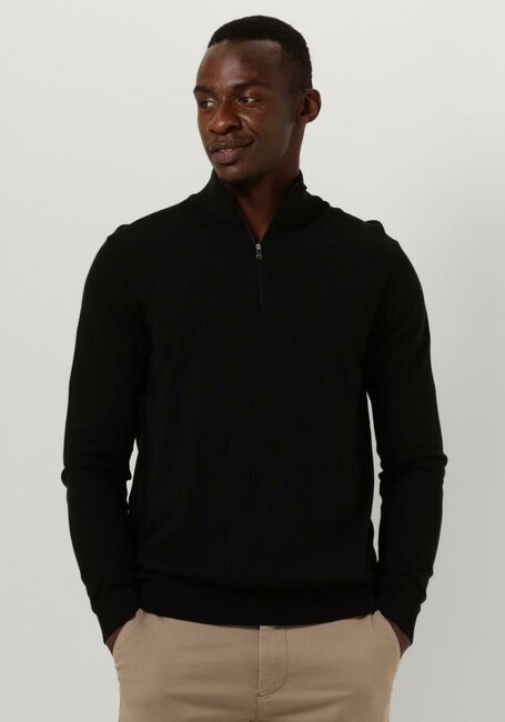 SELECTED HOMME Pull SLHBERG HALF ZIP CARDIGAN B en noir - large