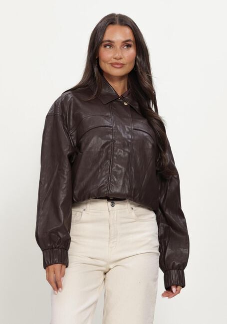 NUKUS Jack DELILA JACKET PU en marron - large