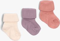MP DENMARK COTTON RIB BABY SOCK 3-PACK Chaussettes Rose clair