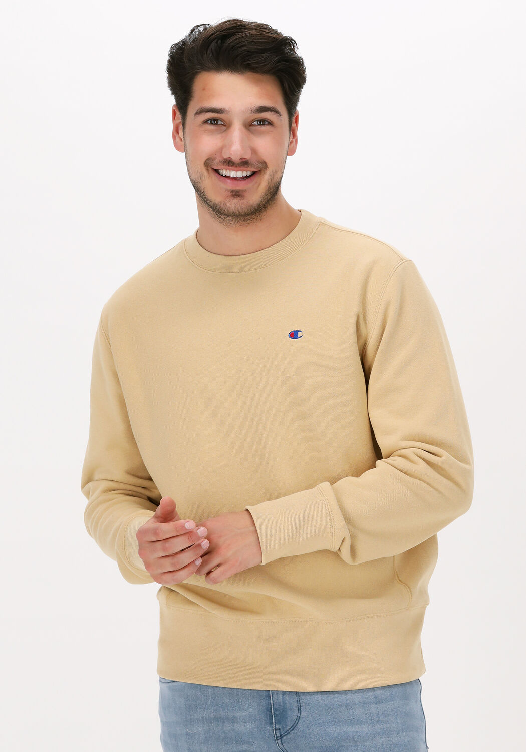 Gele CHAMPION Sweater CREWNECK SWEATSHIRT Omoda