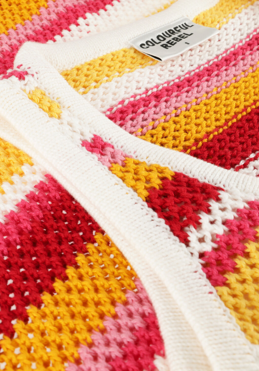 COLOURFUL REBEL Robe maxi ALIZEE CROCHETTE STRIPE MAXI DRESS en multicolore - large