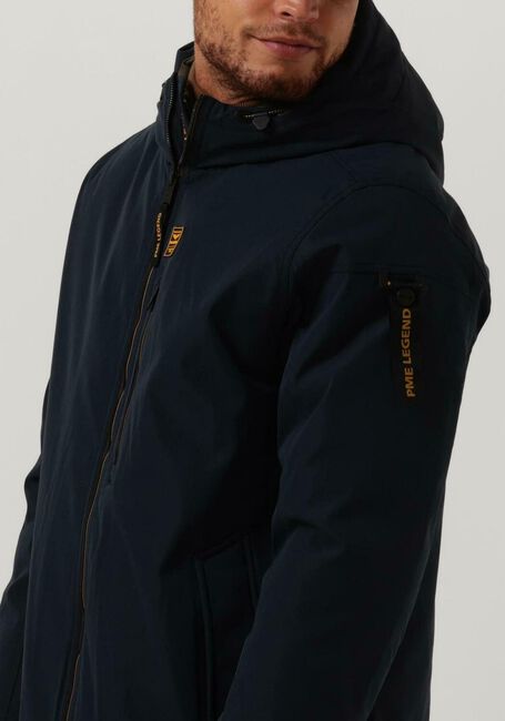 Blauwe PME LEGEND Jassen LONG JACKET KEYLAND HIGH TWILL - large