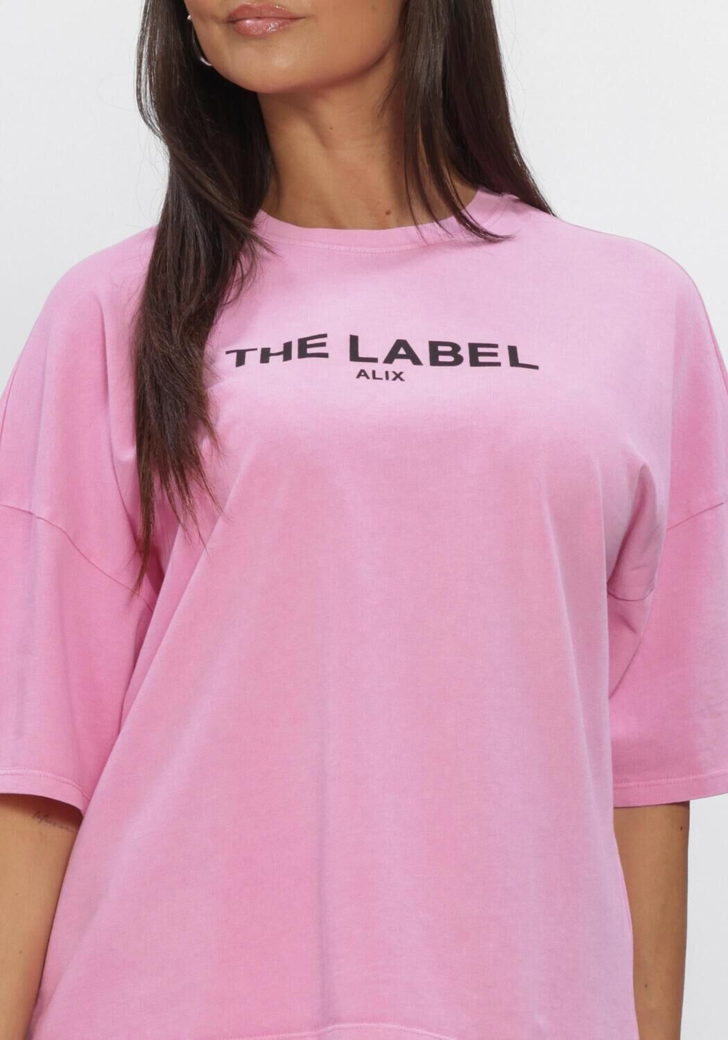 ALIX THE LABEL T-shirt LADIES KNITTED THE LABEL T-SHIRT en rose - large