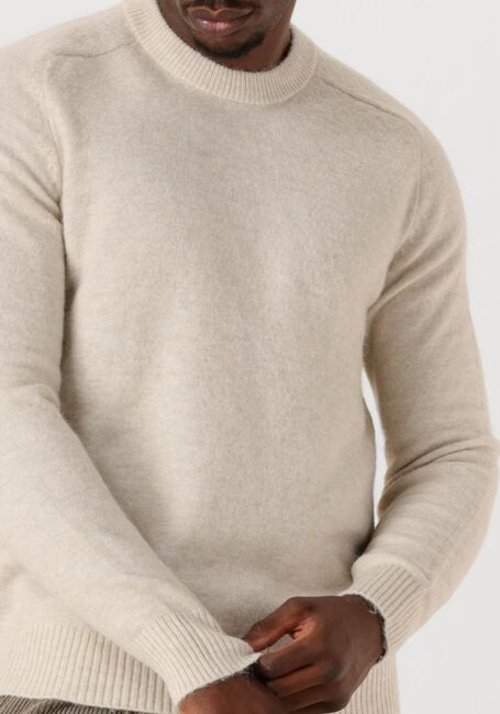 SELECTED MEN Pull SLHRAI LS KNIT CREW NECK NOOS en beige - large