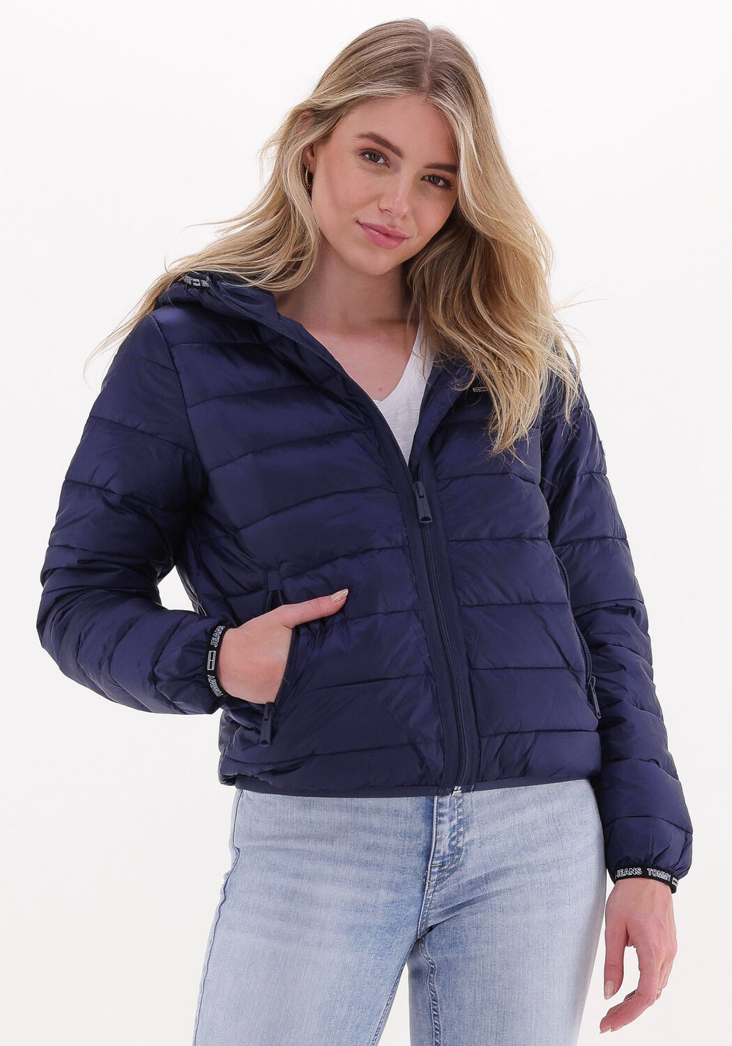 Tommy jeans tjw basic quilted hooded jacket 2025