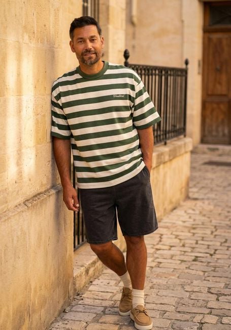 Multi WOODBIRD T-shirt WBBEAM STRIPE TEE - large