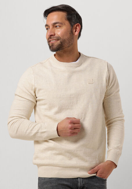 BUTCHER OF BLUE Pull LT CLIFDEN CREW en beige - large