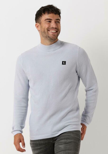 KULTIVATE Pull KN STRUCTURE MOCK en bleu - large