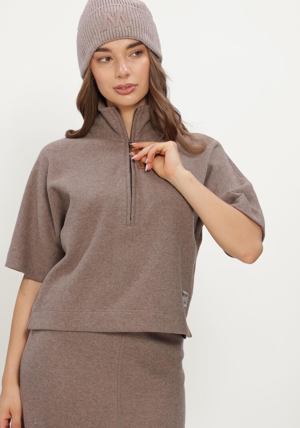 MOSCOW Pull 78-04-GINEVRA en taupe - large