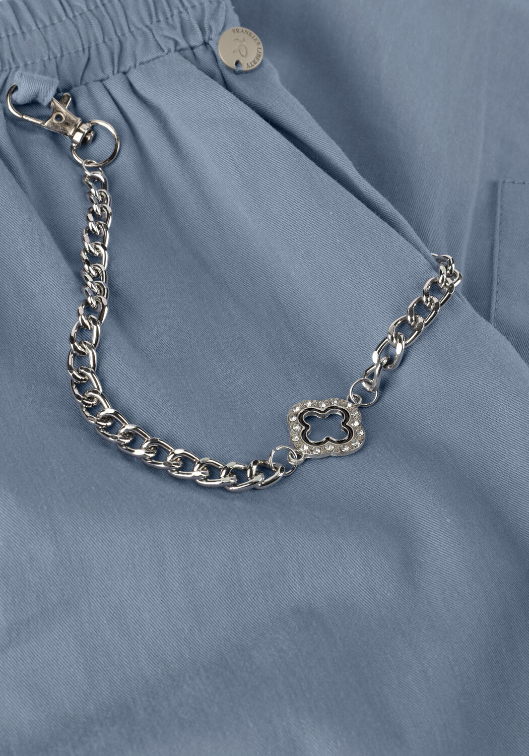 Blauwe FRANKIE & LIBERTY Cargobroeken MAOUK CARGO - large