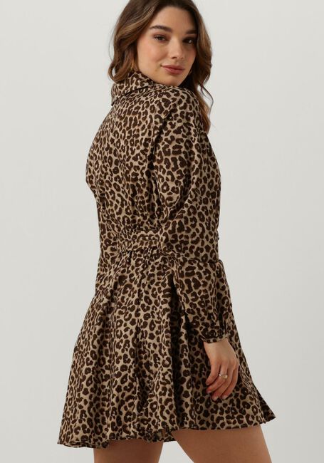 Leopard COLOURFUL REBEL Mini jurk MINON LEOPARD MINI DRESS - large