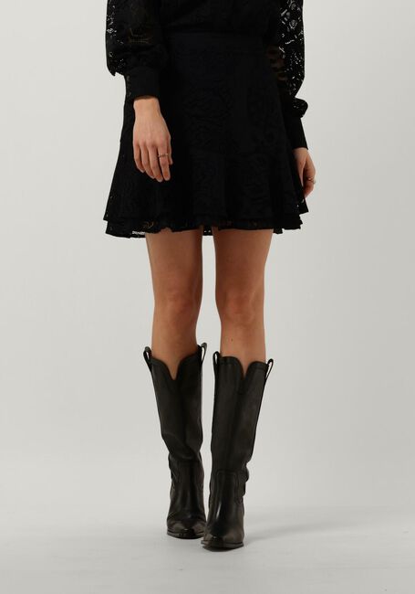 ALIX THE LABEL Mini-jupe LADIES KNITTED LACE SKIRT en noir - large