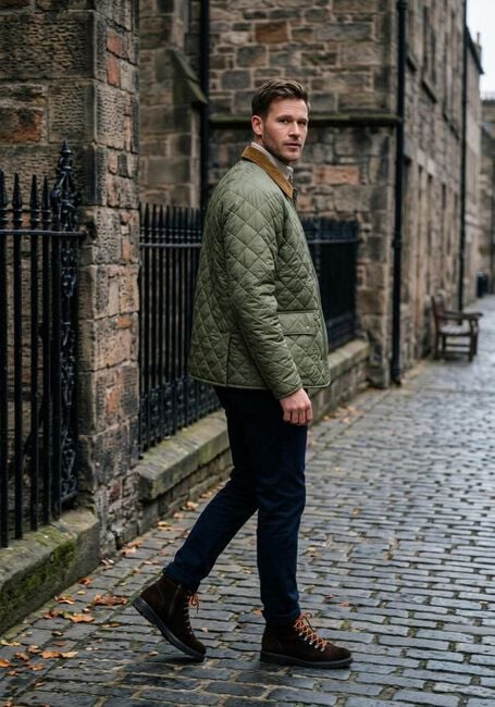 BARBOUR Veste matelass&eacute; CITY BEDALE QUILTED en vert - large