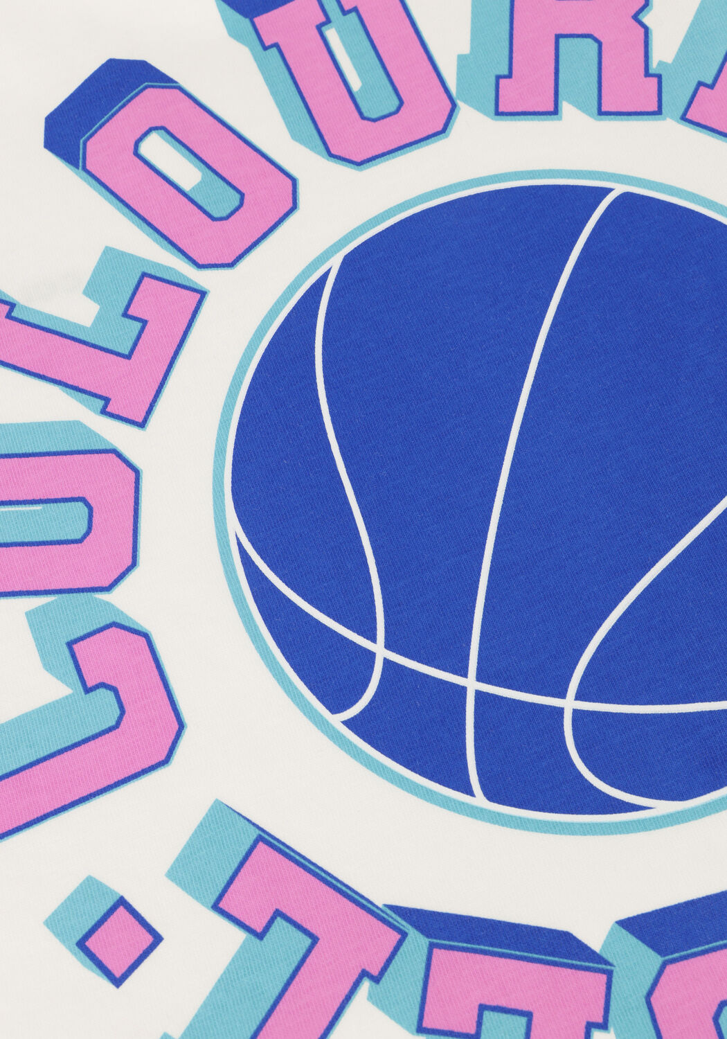 Ecru COLOURFUL REBEL T-shirt STATE CHAMP LOOSEFIT TEE - large