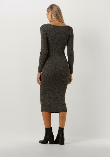 NOTES DU NORD Robe midi ICON KNITTED DRESS Gris foncé - large