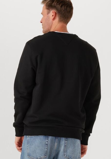 TOMMY JEANS Pull TJM REG BADGE CREW EXT en noir - large