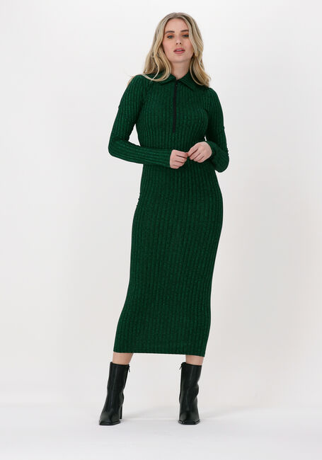 ENVII Robe midi ANAPPLE LS DRESS 5357 en vert - large