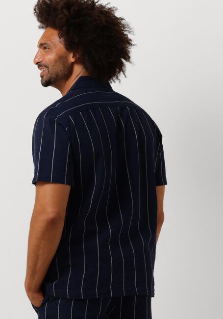 SELECTED HOMME Chemise décontracté SLHREG-WEST SHIRT SS RESORT CAMP Bleu foncé - large