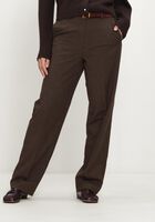 Bruine SELECTED WOMEN Pantalon SLWRELAXED SIGNE MW PANT