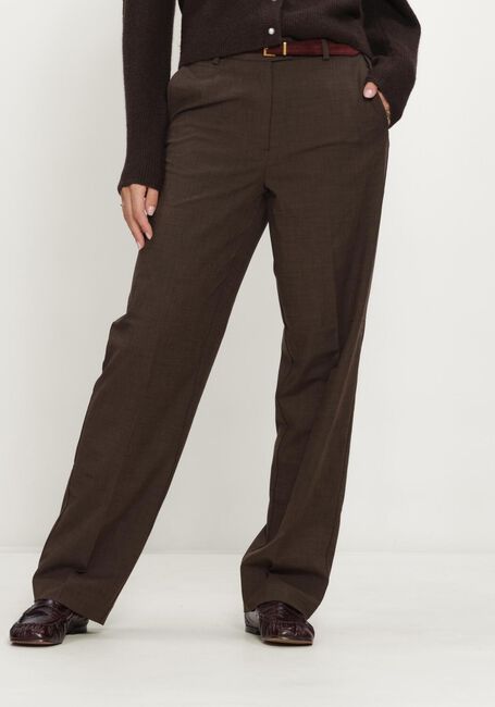 SELECTED WOMEN Pantalon SLWRELAXED SIGNE MW PANT en marron - large