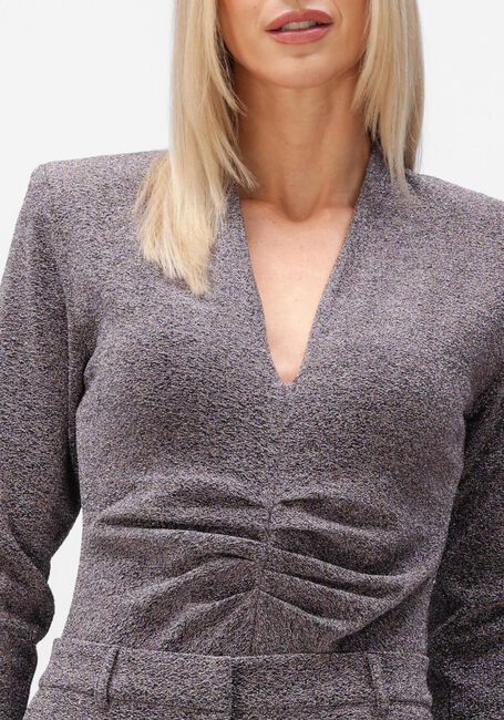 DANTE6 Haut HEALEY LUREX BODY TOP en gris - large
