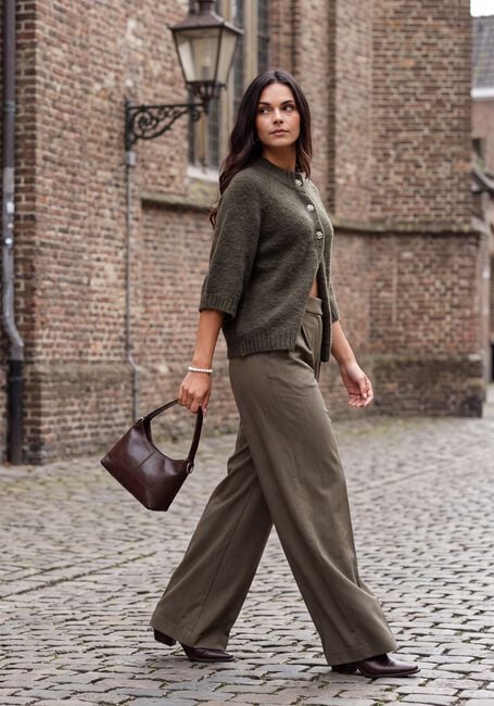 Khaki NOTRE-V Wijde broek NV-IRINA - large