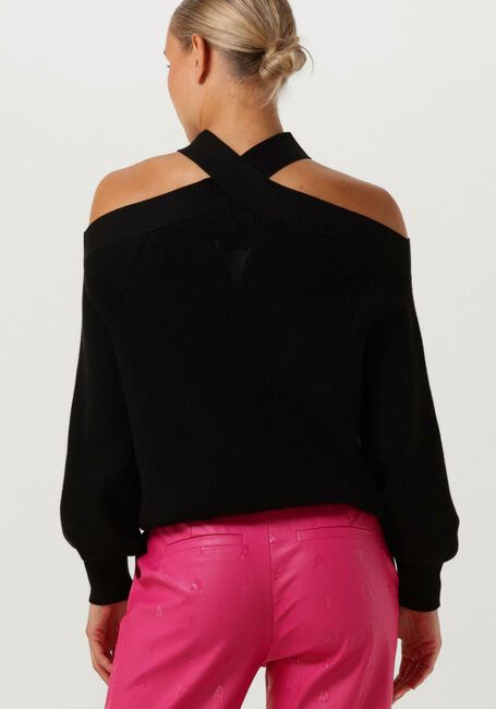 ALIX THE LABEL Haut FANCY NECK PULLOVER en noir - large