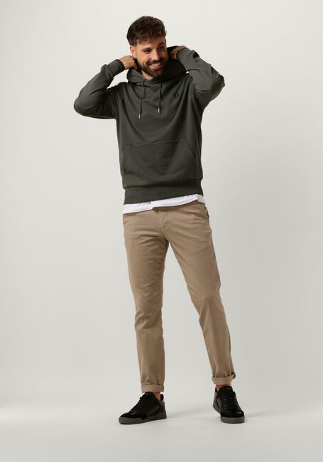FRED PERRY TIPPED HOODED SWEATSHIRT Pulls & Gilets Olive - large