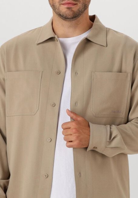 Beige PURE PATH Overshirt REGULAR FIT OVERSHIRTS - large