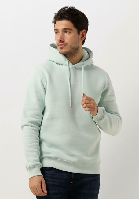 PURE PATH Pull HOODIE WITH FRONT AND TRIANGLE BACK PRINT Menthe - large