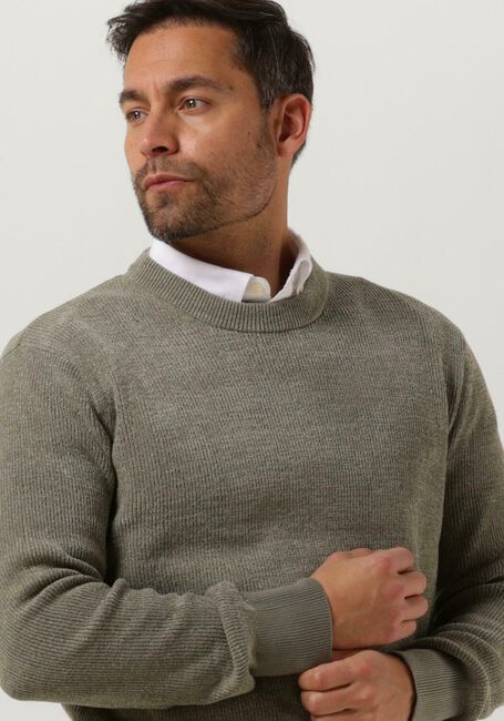 SELECTED HOMME Pull RODNEY LS CREW NECK W en vert - large