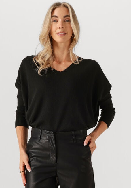 RESORT FINEST Pull V-NECK CAPE SWEATER en noir - large