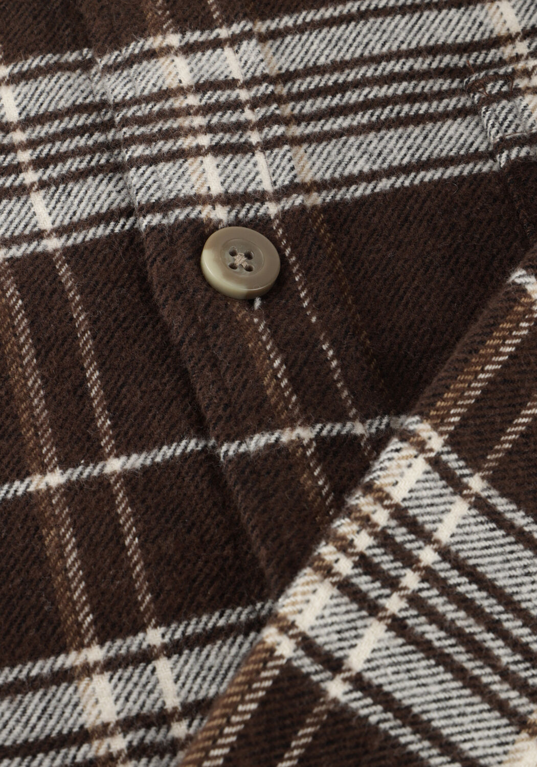 LES DEUX LENNON CHECK OVERSHIRT Surchemises en taupe - large