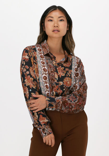 SUMMUM Blouse BLOUSE FLOWER PRINT en marron - large