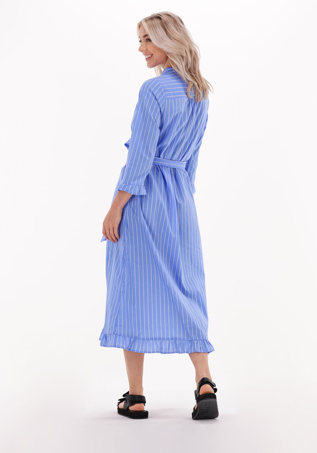 Blauw wit shop gestreepte jurk