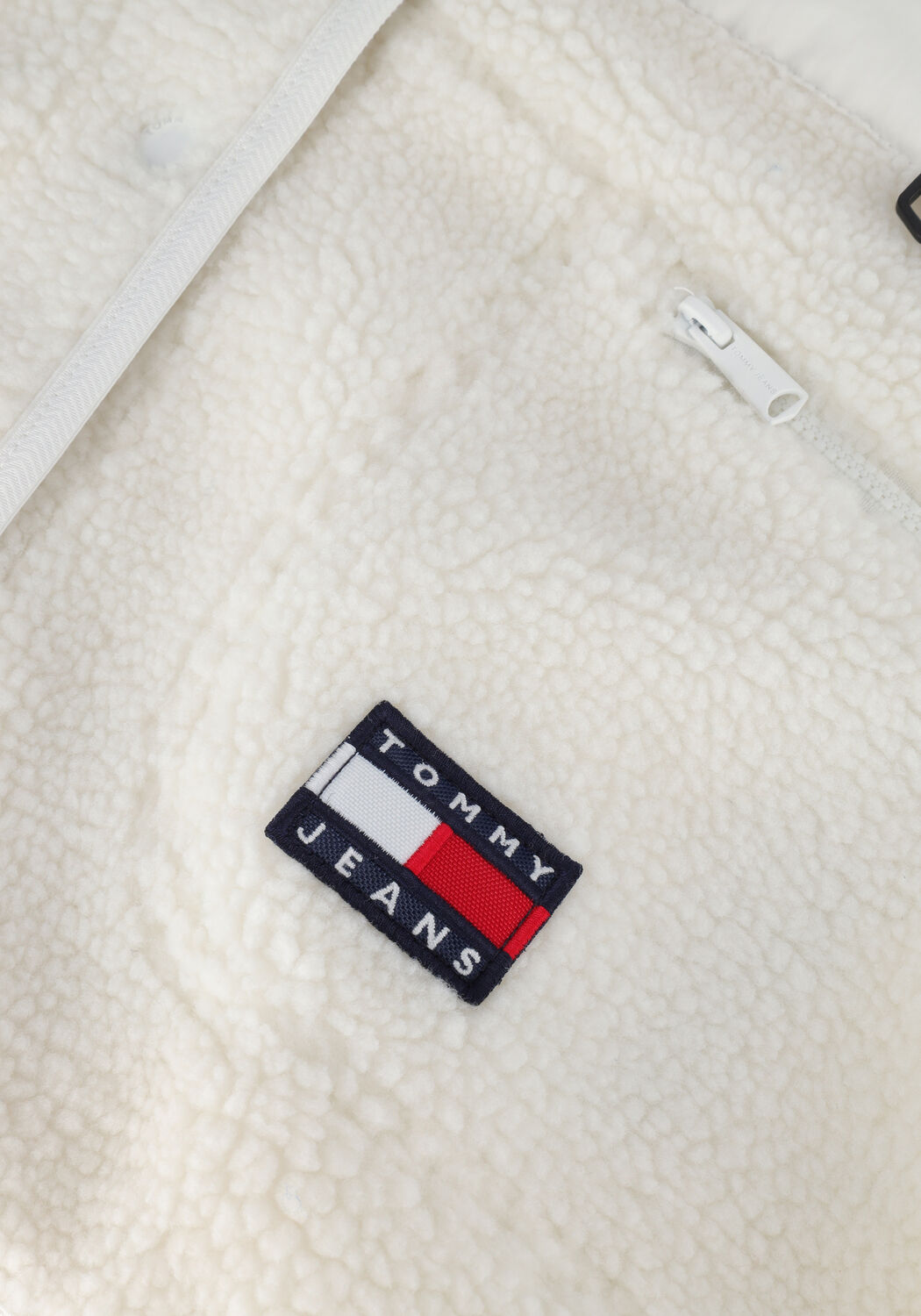 Gebroken wit TOMMY JEANS Teddy jas TJW REVERSIBLE SHERPA JACKET - large